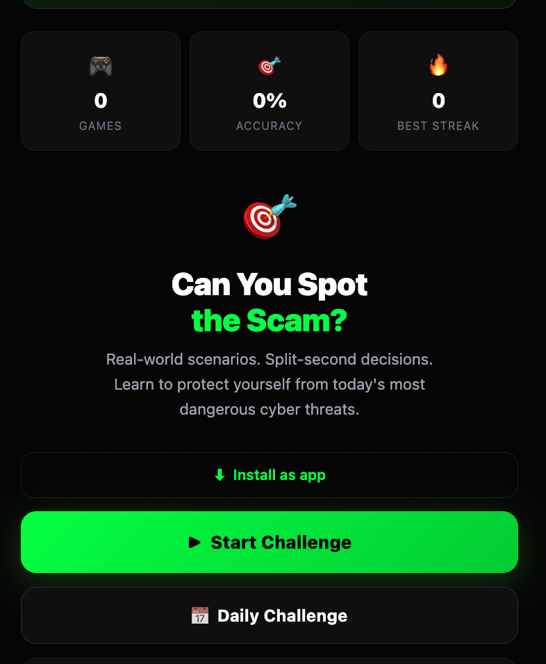 Scam Detection Trivia - Making Sense Of Security
